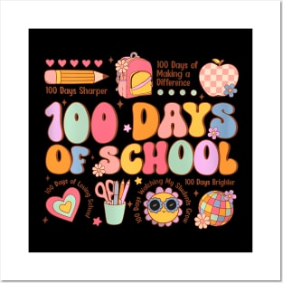 100 Days Of School Happy 100Th Day Of School Teacher Posters and Art